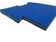 30 кг/м3 Ударная подушка для игровой площадки Ультрафиолетоустойчивая 3 слоя газона Упаковка безопасности Упаковка дренажа