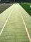 ПЭ пенообразный регби поля трава ударные подушки искусственная трава подкладка двусторонний слот