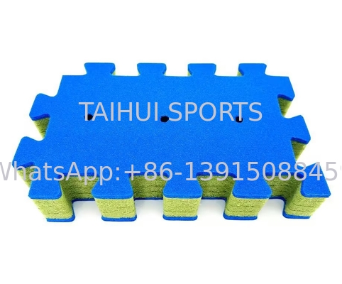 Система синтетического газона с ударными подушками TAIHUI для детских площадок