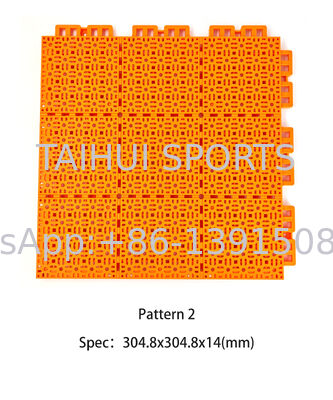 Экологически чистый долговечный огнеупорный полипропиленовый спортивный пол с перекрывающейся ПП плитой для баскетбольных, теннисных и футбольных кортов