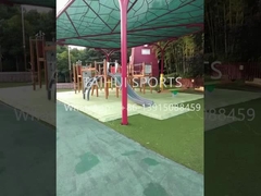 Взаимозаменяемая искусственная трава дренажная подкладка антискользка мягкое падение для футбола / футбола