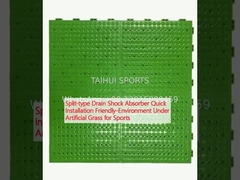 Сплит-тип дренажный амортизатор быстрого установки дружественный к окружающей среде под искусственной травой для спорта