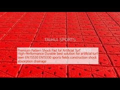 Премиум-паттерн ударная подставка для искусственного газона высокопроизводительная долговечное лучшее решение для искусственного газона EN:15530 EN15330 спортивные поля строительство амортизационный дренаж
