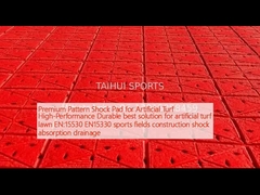 Премиум-паттерн ударная подставка для искусственного газона высокопроизводительная долговечное лучшее решение для искусственного газона EN:15530 EN15330 спортивные поля строительство амортизационный дренаж